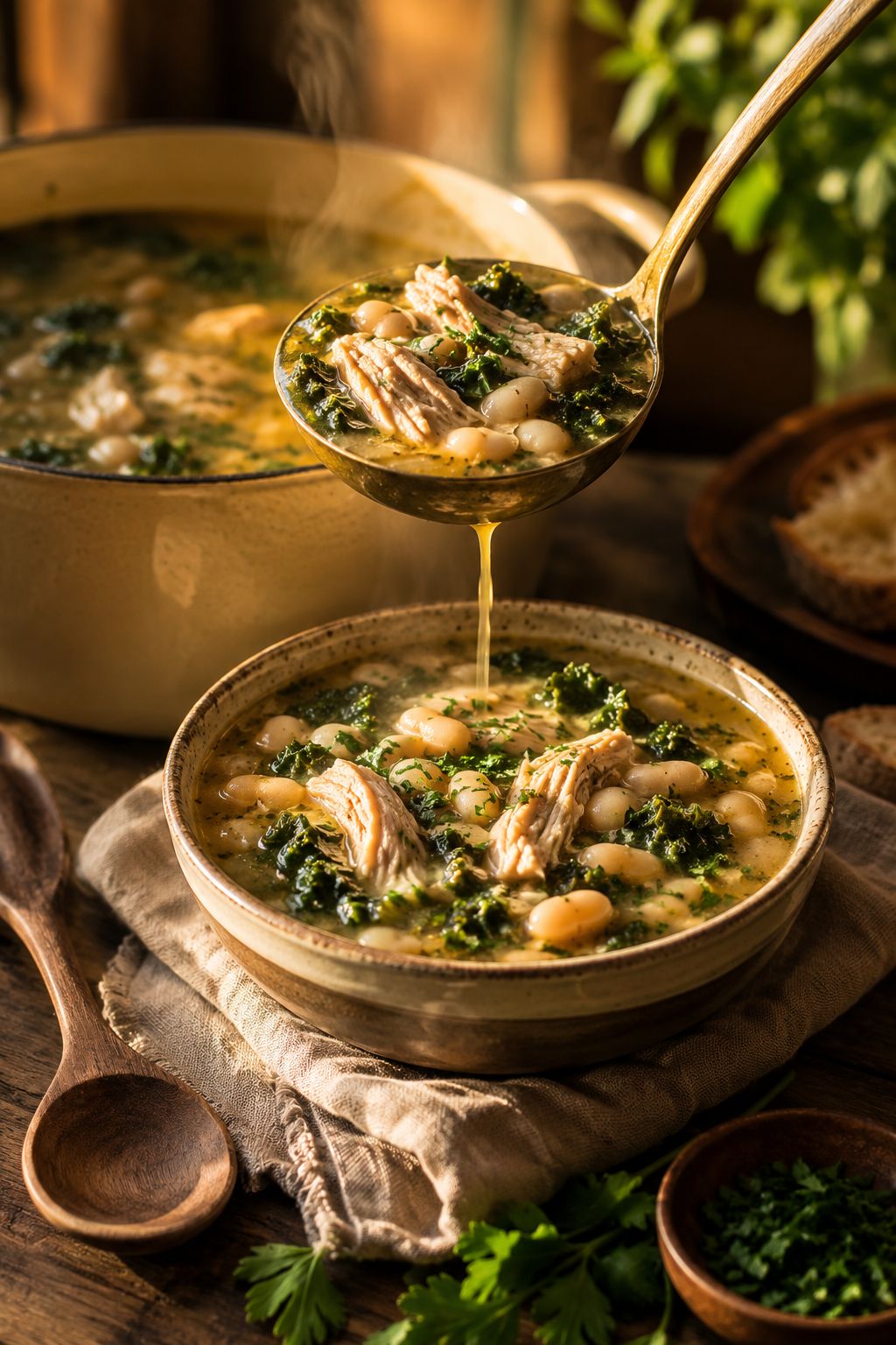 10. 🌾 Chickpea and Chicken Soup
