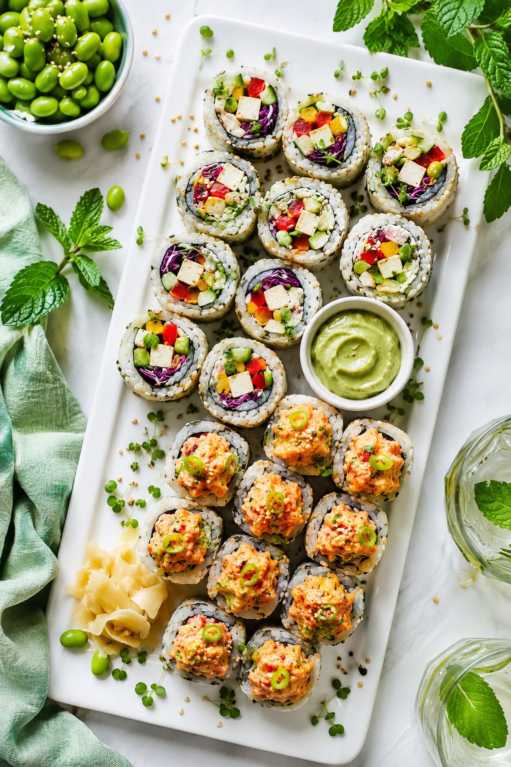 Roll #7: Tofu Vegetable Roll 🌱