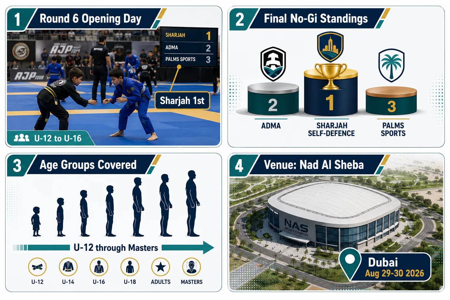 How Sharjah Self-Defence Club Dominated Round 6 of the Khaled bin Mohamed Jiu-Jitsu Championship