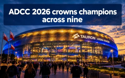 ADCC 2026 crowns champions across nine divisions in Krakow, including men’s, women’s and absolute brackets[15]