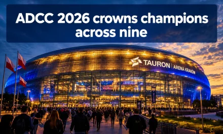 ADCC 2026 crowns champions across nine divisions in Krakow, including men’s, women’s and absolute brackets[15]