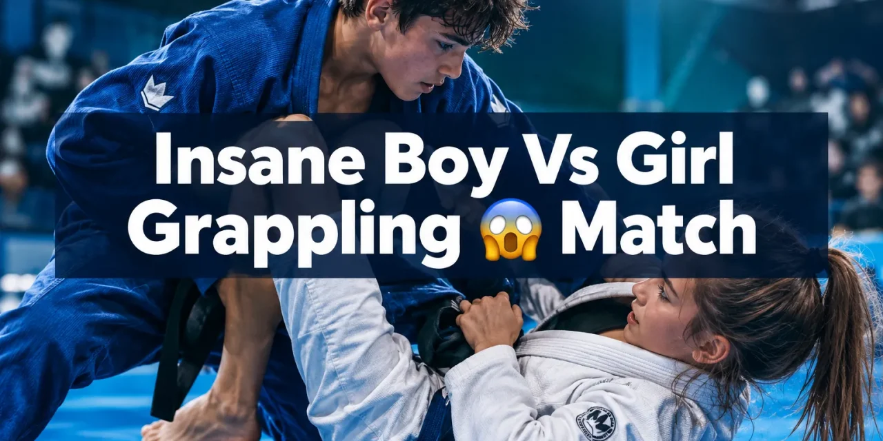 Insane Boy Vs Girl Grappling 😱 Match Jiu-Jitsu #grappling #jiujitsu #bjj #wrestling